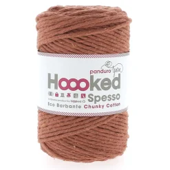 Hoooked Spesso Eco Barbante Chunky Cotton by Panduro Yarn – 500 g rust, Brick S710