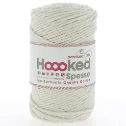 Hoooked Spesso Eco Barbante Chunky Cotton by Panduro Yarn – 500 g creme, Almond S100