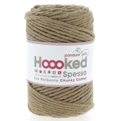 Hoooked Spesso Eco Barbante Chunky Cotton by Panduro Yarn – 500 g brun, Teak S1110