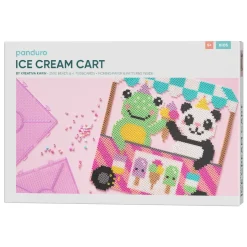 Ice Cream Cart by Kreativa Karin, lav sommerens sødeste isbod af perler! 28,5×28,5 cm