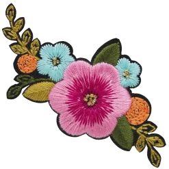 Iron-on blomster med perler – stor