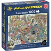 Jan van Haasteren puslespil Ludo Battle, 1000 brikker, 68×49 cm