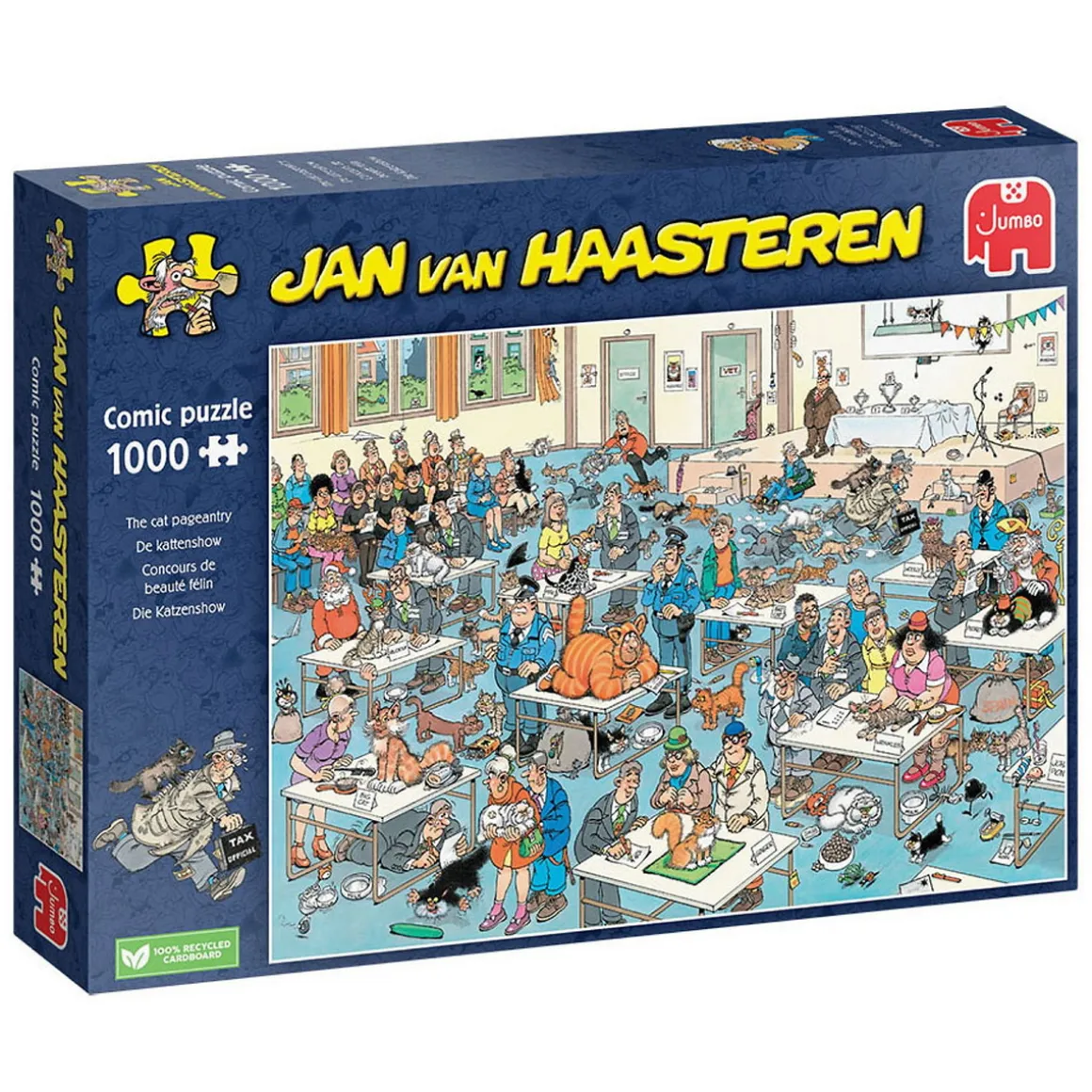 Jan van Haasteren puslespil The Cat Pageantry, 1000 brikker, 68×49 cm