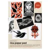 Japanpapir blok A4 (210×297 mm), 48 ark, 35 g/m²