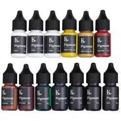 Jesmonite Pigment set 13×10 g – farv din Jesmonite under støbeprocessen