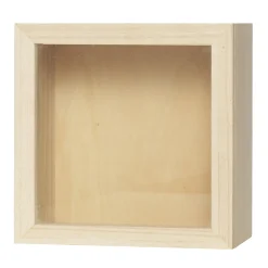 Kikkasse af træ 20x20x11 cm