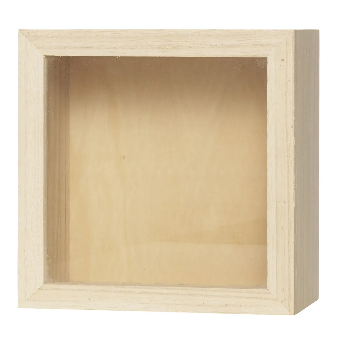 Kikkasse af træ 20x20x11 cm