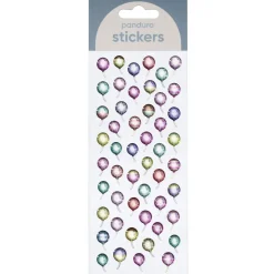 Klistermærker puffy stickers 50 balloner, som glitrer og changerer