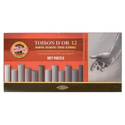 Koh-I-Noor Pastelkridt 12 grå