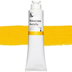 Kreatima Acrylic akrylfarve 120 ml – Cadmium Yellow Deep Hue PY 65 PW 6 PY 74