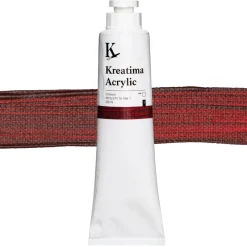 Kreatima Acrylic akrylfarve 120 ml – Crimson PR 15:3 PY 74 PBk 7