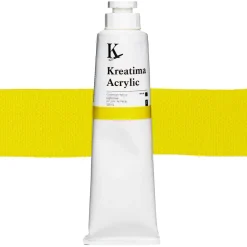 Kreatima Acrylic akrylfarve 120 ml – Cadmium Yellow Light Hue PY 3 PY 74 PW 6