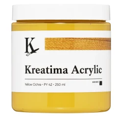 Kreatima Acrylic akrylfarve 250 ml – Yellow Ochre PY 42