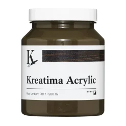 Kreatima Acrylic akrylmaling 500 ml – Raw Umber PBr 7