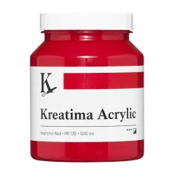Kreatima Acrylic akrylmaling 500 ml – Primary Magenta PR 122 PR 170 PW 6