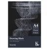 Kreatima Drawing Black tegneblok A4 (210x297 mm), 30 sorte ark, 170 g/m²
