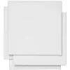 Kreatima lærreder – 30×30 cm 4-pak – hvide