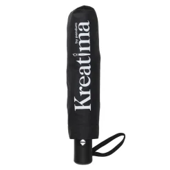 Kreatima paraply, sort. Længde 28 cm/Ø5 cm – længde 55 cm/Ø95 cm i opslået tilstand