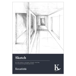 Kreatima Sketch skitseblok A6 – 105×148 mm, 40 ark, 120 g/m²