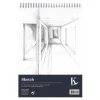 Kreatima Sketch spiralbundet tegneblok A4 – 210×297 mm, 50 ark, 120 g/m²
