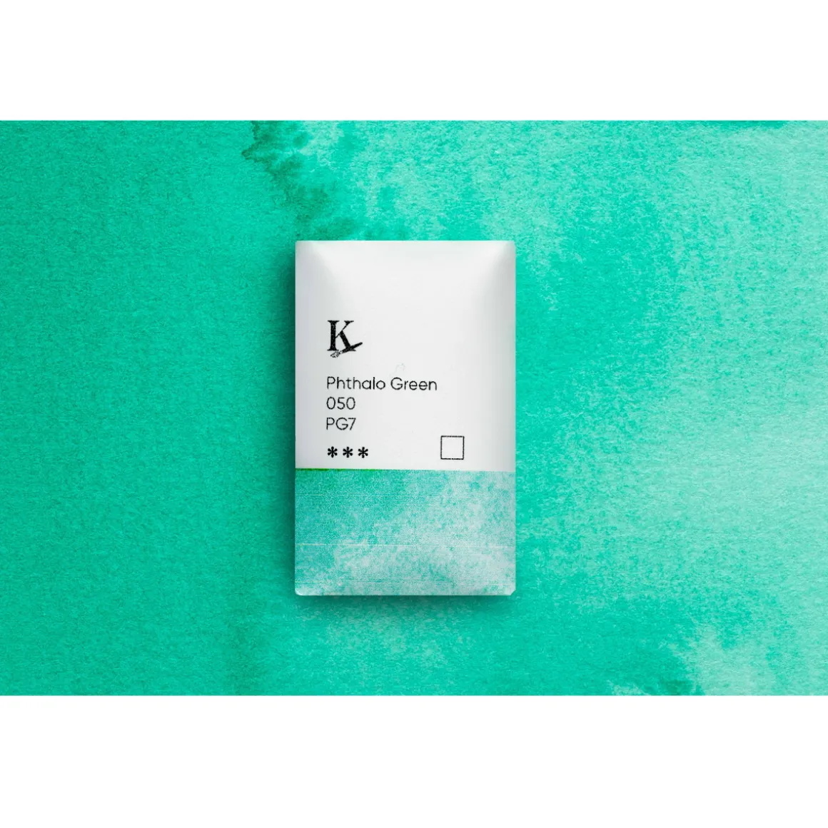Kreatima Watercolour akvarelfarve 1/1 – Phthalo Green 050 PG7