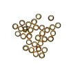Krympeperler 1 mm, 30 stk. – 925 sterlingsølv, belagt med 9 karat guld