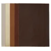 Kunstlæder fremstillet af polyuretan – 15x21 cm, 5-pak brun