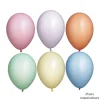 Latexballoner 25-pak Ø26 cm i en herlig blanding af pastelfarver