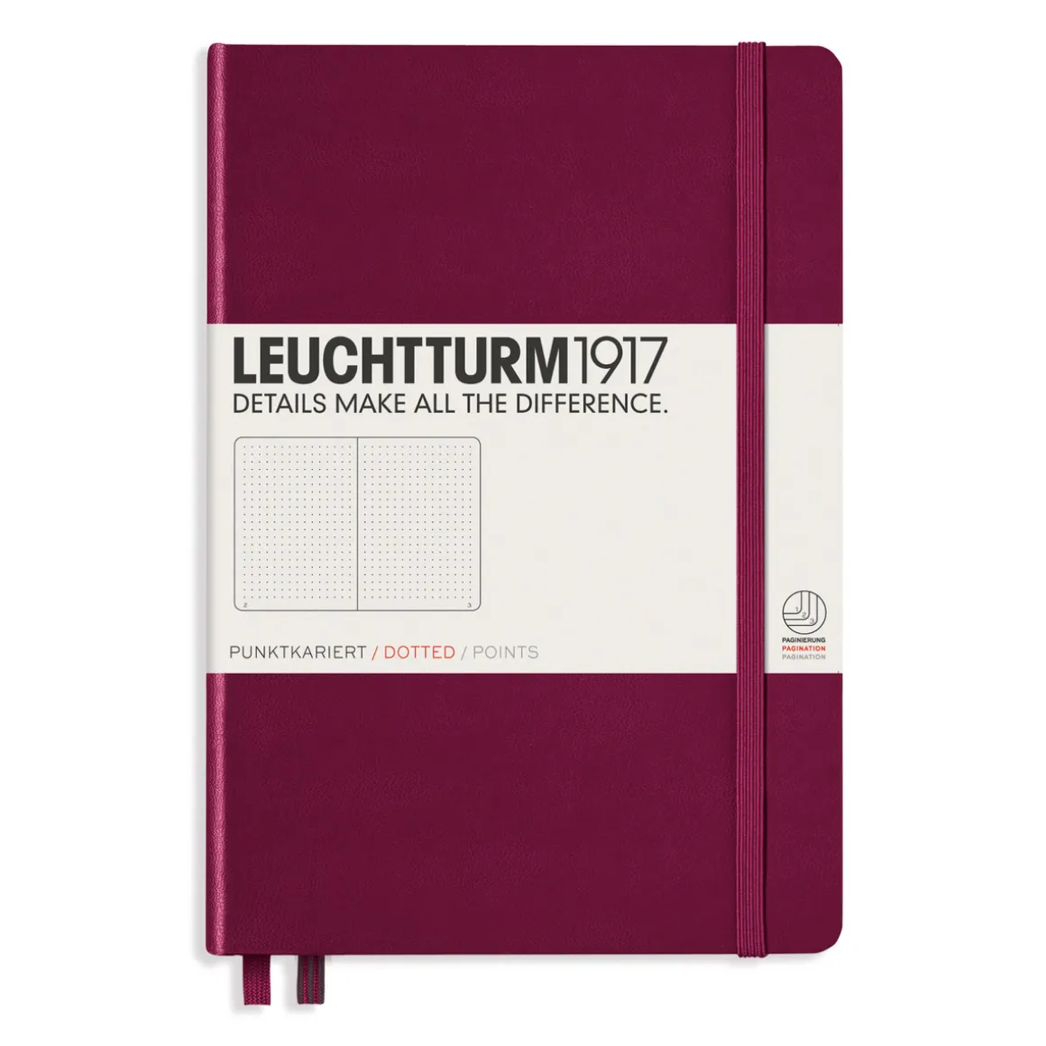 Leuchtturm1917 Notebook A5 Dotted Port Red – Hardcover
