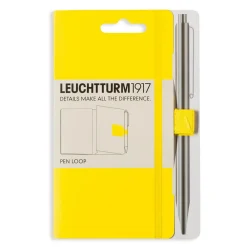 Leuchtturm1917 Pen Loop – citrongul selvklæbende kuglepenneholder til notesbøger