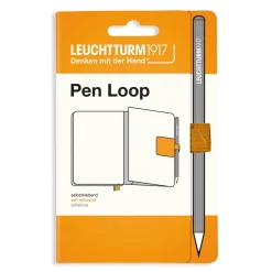 Leuchtturm1917 Pen Loop – gul selvklæbende penneholder til notesbøger