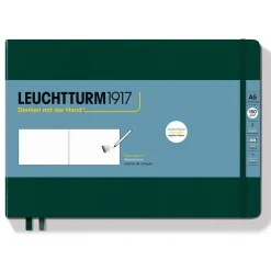 Leuchtturm1917 Sketchbook A5 Landscape Forest Green