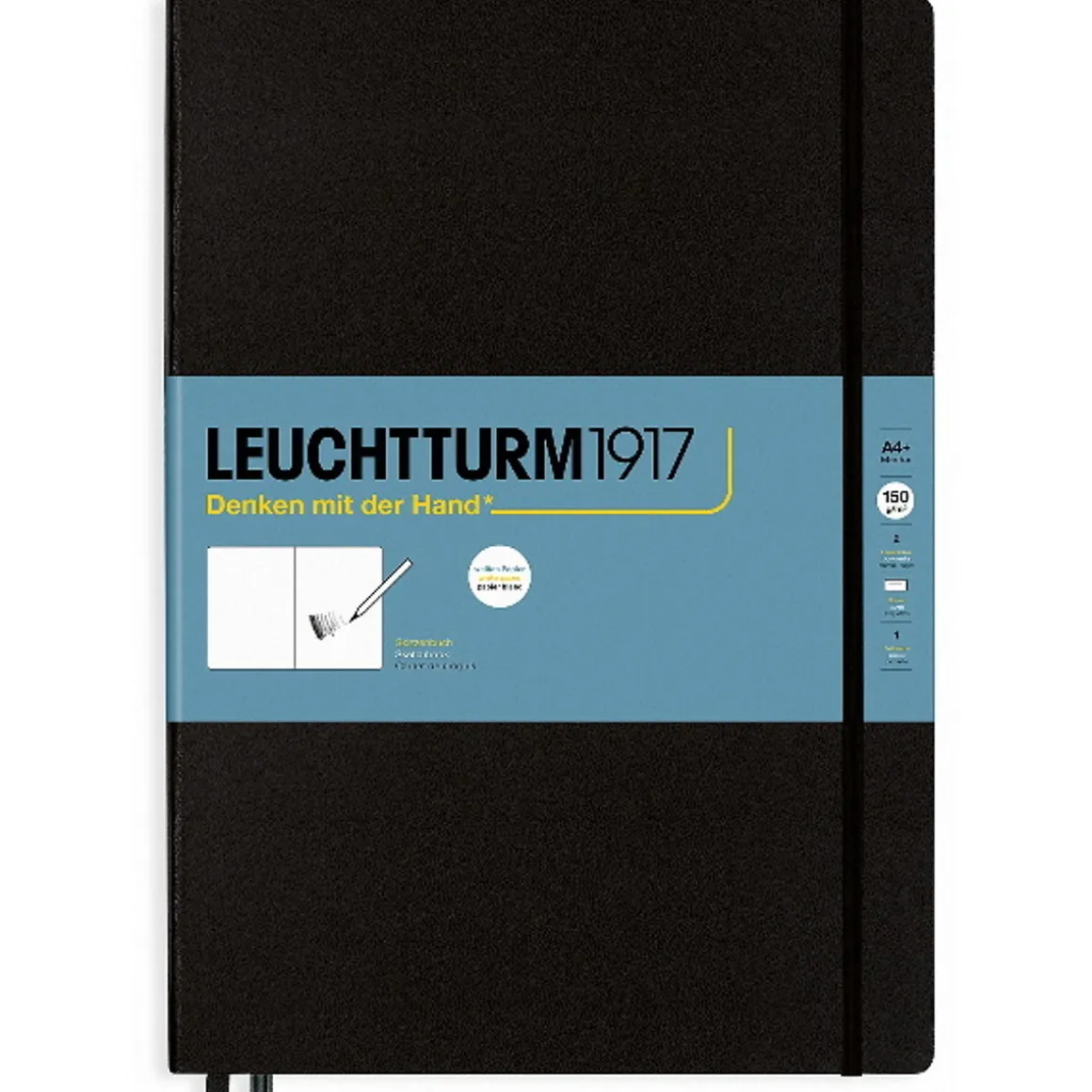 Leuchtturm1917 Sketchbook A4+ (225×316 mm) Black