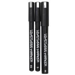 Limitless Marker Chrome Set – 3 kromfarvede penne med Ø 0,4/1/2,5 mm spids
