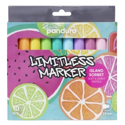 Limitless Markers Island Sorbet Set 10 – akrylpenne i frugtagtige pastelfarver