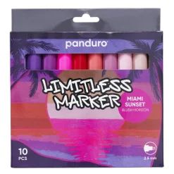 Limitless Markers Miami Sunset Set 10 – akrylpenne i tropiske solnedgangsnuancer