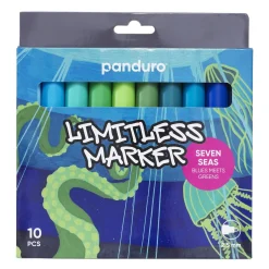Limitless Markers Seven Seas Set 10 – akrylpenne i havets nuancer af blåt & grønt