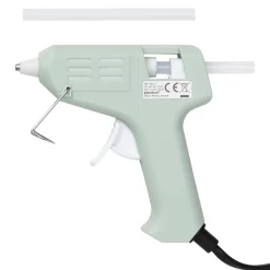 Limpistol Mini 7 mm grøn, 10 W, 175 cm ledningslængde. 2 limstave medfølger