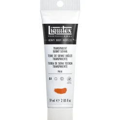 Liquitex Heavy Body akrylmaling 59 ml – 129 Transparent Burnt sienna