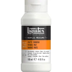Liquitex Matt Varnish 118 ml, beskyttende mat lak til akrylmalerier