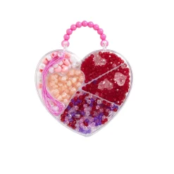 Love Beads perler i hjerteæske