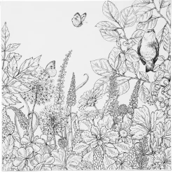 Lærred med trykt motiv – skønne forårsblomster 30×30 cm