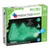 Magna-tiles Glow 16 – selvlysende magnetstykker, som får kreationer til at lyse!