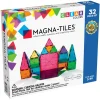 Magna-tiles 32 stk. – innovative, farvestrålende og transparente byggeklodser med indbyggede magneter