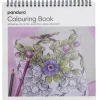 Malebog Botanik & Blomster, spiralbundet, 20×21 cm, 24 motiver, 120 g/m²