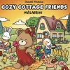 Malebog Cozy Cottage Friends, hyggelig malebog med 40 afslappende motiver, 25×25 cm