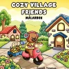 Malebog Cozy Village Friends, hyggelig malebog med 40 afslappende motiver, 25×25 cm