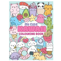 Malebog Kawaii, 21×28 cm, 48 sider med supersøde motiver!
