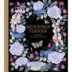 Malebog Skumringstimen, smukke og fortryllende blomstermotiver