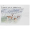 Malebog til akvarel med 12 forskellige motiver, L A4 (297×210 mm), 300 g/m²